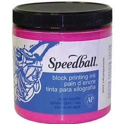 Block Printing Inks Water-Based, Pint Jar, Black