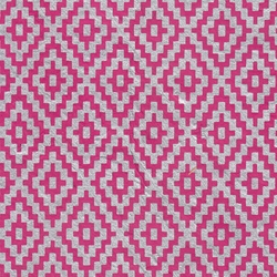 Zig Zag Steps Op Art (Optical Illusion) Paper- Silver on Magenta