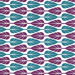 Paddle Leaf- Purple/Teal 22x30" Sheet