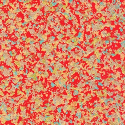 Golden Metallic Splatter on Deep Red 19x25" Sheet