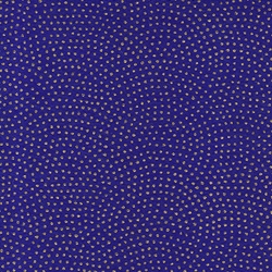 Swirling Metallic Gold Dots on Cobalt Blue 21x31" Sheet