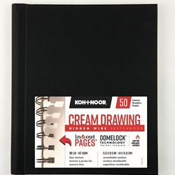 Cream Drawing Hidden Wire Sketchbook