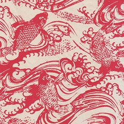 Nepalese Printed Paper- Koi in Turbulent Water