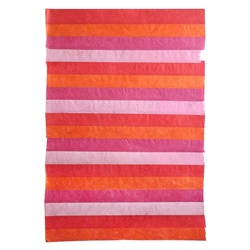Nepalese Striped Collage Paper- Shades of Red Collage 20x30" Sheet