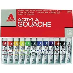 Acryla Gouache 12-Color 20ml Lesson Set