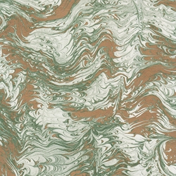 Tassotti Paper- Printed Marble Green-Gold 19.5"x27.5" Sheet
