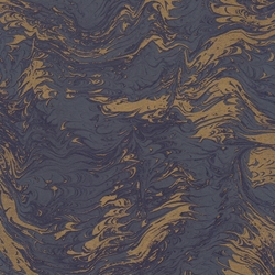 Tassotti Paper- Printed Marble Blue-Gold 19.5"x27.5" Sheet