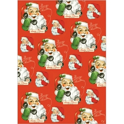 Cavallini Decorative Paper - Hello Santa 20"x28" Sheet
