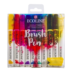 Ecoline Brush Pen Set of 10 - Handlettering