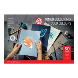 Talens Paper Toned Paper mix cold, A4, 180 g, 50 pages