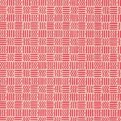 Carta Varese Florentine Paper- Red Lines and Zig Zags in Squares 19x27 Inch Sheet