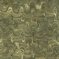 Handmade Italian Marble Paper- Soundwave Green 19.5 x 27" Sheet