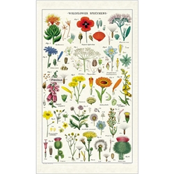 Cavallini Tea Towel- Wildflower