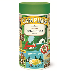 Cavallini Puzzles - Camping 1,000 Piece Puzzle