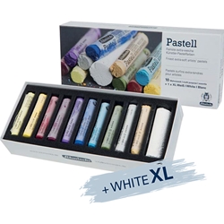 Schmincke Extra Soft Artists' Pastel Set- 10 Full Sticks + 1 XL White Stick