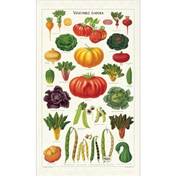 Cavallini Tea Towel- Vegetable Garden