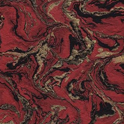 Nepalese Marbled Lokta Paper- Gold and Black on Red