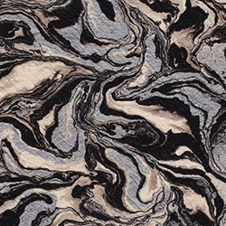 Nepalese Marbled Lokta Paper- Silver and Black on Natural