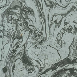Nepalese Marbled Lokta Paper- Charcoal on Blue Grey