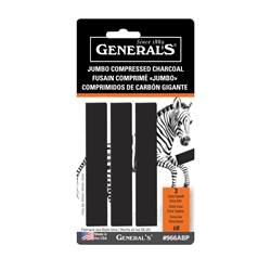 General's Jumbo Compressed Charcoal - 6B