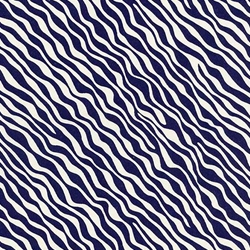 Chiyogami- Diagonal Indigo Ripples 18"x24" Sheet