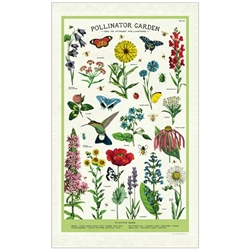 Cavallini Tea Towel- Pollinator Garden