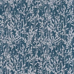 Nepalese Printed Paper- Silver Wild Grass on Deep Turquoise 20x30" Sheet
