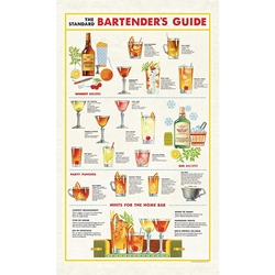 Cavallini Tea Towel- Bartender's Guide