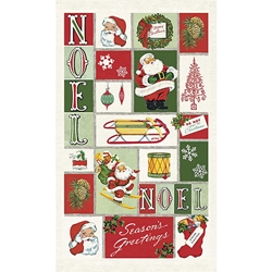 Cavallini Tea Towel- Christmas Noel