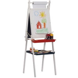 Kids Adjustable Chalkboard / Whiteboard / Paper Roll Easel