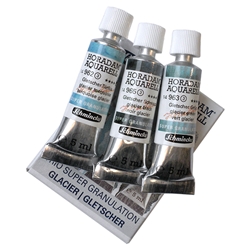 Schmincke Watercolor Supergranulating Colors- "Glacier" Set of Three 5ml Tubes