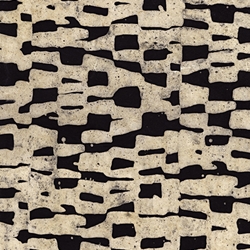 Batik Lokta Paper from Nepal- Henge Black/Natural 20x30" Sheet