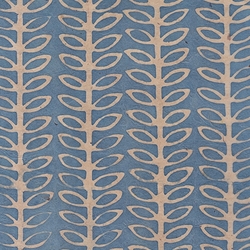 Batik Lokta Paper from Nepal- Blue Vine 20x30" Sheet