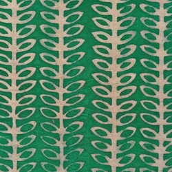 Batik Lokta Paper from Nepal- Green Vine 20x30" Sheet