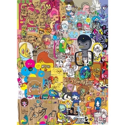 Jon Burgerman Character Collage- 19.5x27" Sheet