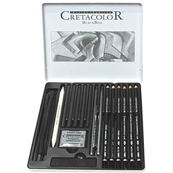 Cretacolor Black Box Charcoal Set