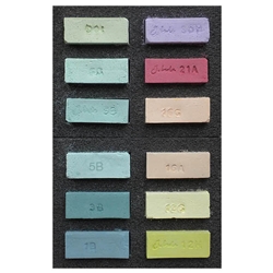 J. Luda Handmade Soft Pastels- Set of 12 Pale