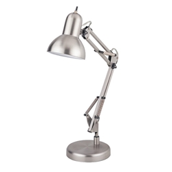 Grandrich 60-Watt Swing-Arm 14-Inch Silver Desk Lamp