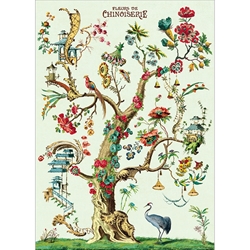 Cavallini Decorative Paper Sheet - Fleurs de Chinoiserie