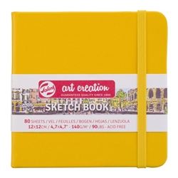 Talens Art Creation Sketch Books - Golden Yellow, 4.72"X4.72"