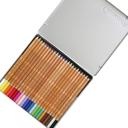 Cretacolor Fine Art Pastel Pencil Sets- 24 Colors in a Reusable Tin