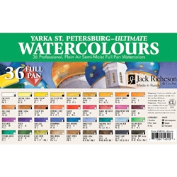 Yarka St. Petersburg Ultimate Set Watercolors - 36 Full Pan Set