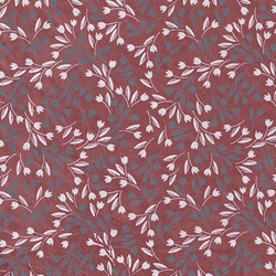 Nepalese Lokta- "Swirl" White and Gray Flowers on Mauve 20x30" Sheet