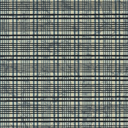 Japanese Yusenshi- Plaid Blue & Black on Beige 19x25" Sheet