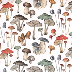 "Rustic Mushrooms" Paper- 20x27" Sheet
