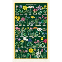 Cavallini Tea Towel - Wildflowers 2