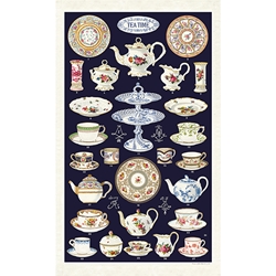 Cavallini Tea Towel - Tea Time