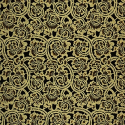 Chiyogami- Metallic Gold Filagree on Black 18x24" Sheet