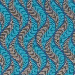 "NEW!" Printed Paper from India- Feathers in Gold and Blue on Turquoise  20x30" Sheet