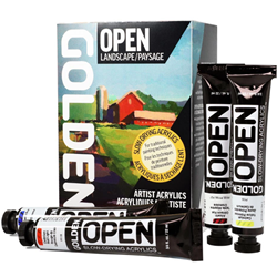 Golden Open Acrylic Landscape Set